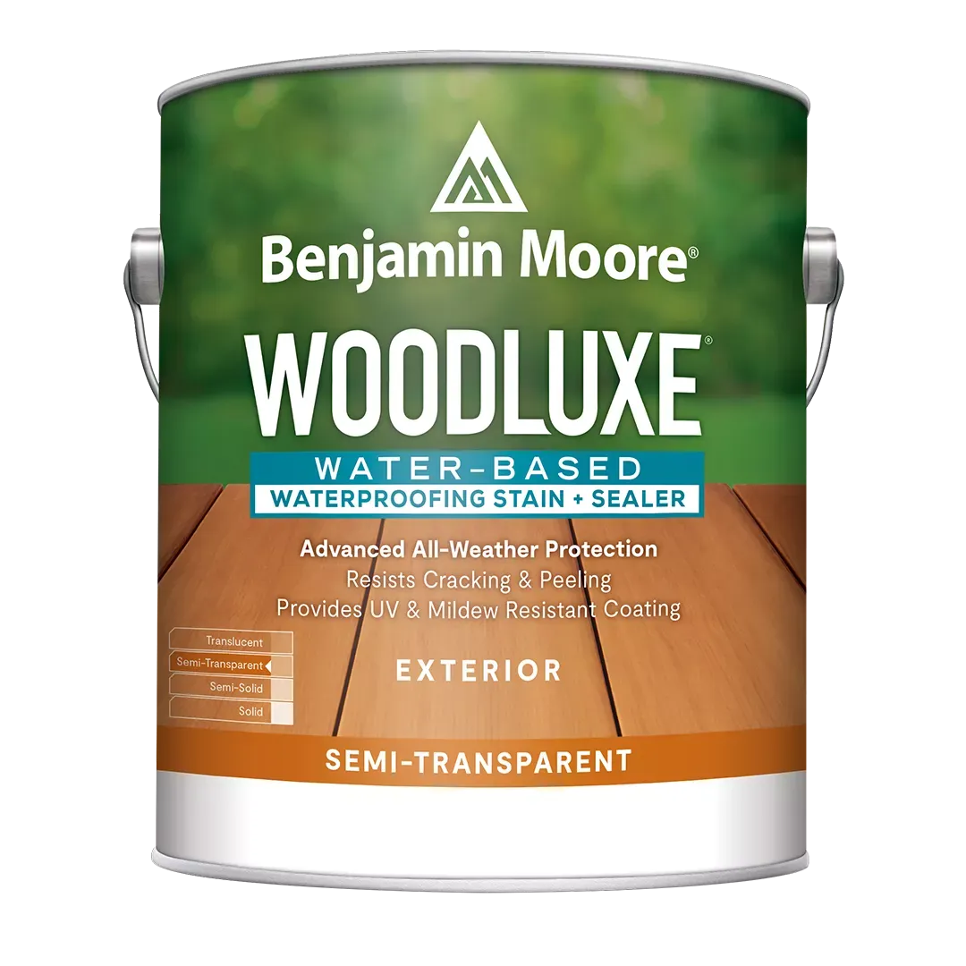 SWAIN'S HARDWARE The ultimate protection for outdoor beauty. An innovative line of water-based exterior stains, Woodluxe sets your staining projects up for success. Most wood grain pattern shows through. Easy to apply and recoat. Advanced all-weather protection. Available in 75 colorsboom